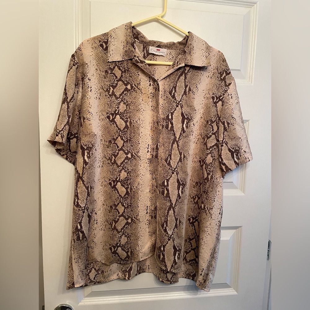 Snake skin pattern shirt